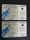 FRANCE/FRANKRIJK  SET 2X CHIPCARD  50 UNITS + 120 UNITS ESEMBLE VOCAL EUROPEAN      WITH CHIP     ** 4801** - Mobicartes (GSM/SIM)