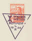 ÖSTERREICH SONDERSTEMPEL 1936 „WIENER MESSE ROTUNDE 10.III.1936“ In VIOLETT - Maschinenstempel (EMA)