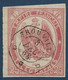 France Timbres Telegraphes N°1 25c Rouge Carmin Oblitéré Dateur Ondulé De Trouville Superbe & Signé Calves - Telegrafi E Telefoni