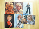 SYLVIE VARTAN 2 DEDICACES 6 CARTES - CHANTEUR CELEBRITE CHANTEUSE MUSIQUE - Singers & Musicians