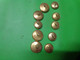 Lot De 10 Boutons Ajoures Ancien -dore- - Buttons