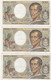 Bon Lot De 5 Billets De 200 Francs De 1981. - Vrac - Billets