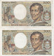 Bon Lot De 5 Billets De 200 Francs De 1981. - Mezclas - Billetes