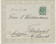 ITALIEN 1913, 5 Cmi. EF Dekorativer Kab.-Firmenzierbrief Von PALERMO N. THALWIL - Reclame
