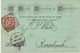 ITALIEN 1894 König Umberto I 10 C. Karmin Herrlicher Firmenzier-Postkarte MILANO - Publicité