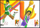 U.S.A. (1983) Los Angeles Olympics. Set Of 4 Maximum Cards With First Day Cancel. Scott Nos C101-4, Yvert Nos PA95-8. - Cartoline Maximum