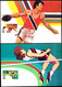 U.S.A. (1983) Discus. High Jump. Archery. Boxing. Set Of 4 Maximum Cards With First Day Cancel. Scott Nos 2048-51 - Maximumkaarten