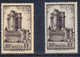 FRANKREICH 1938 10 Fr. Festungsturm Vincennes Schwarzbraun Postfrischer ABART!!! - Neufs