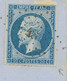 FRANKREICH 1861 Kaiser Napoleon III 20 C. Blau Type II, ABART Ecklinie Gebrochen - Ohne Zuordnung