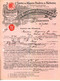 11.AUDE.NARBONNE.SOCIETE DES WAGONS FOUDRES  BILLEMONT,LEBEGUE & Cie. 50 BOULEVARD DE LA GARE.LETTRE DE CESSION - Transport