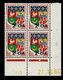 REUNION CFA Blason  ORAN  Bloc De 4 Coin Daté 21.10.60 (lot 2 Gomme Jaunâtre)   **  TB  2 Scan - Other & Unclassified