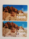 KAZAKHSTAN..LOT OF 2 PHONECARDS.. KCELL..1000 TENGE..CANYON CHARYN - Montagnes