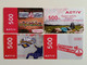 KAZAKHSTAN.. LOT OF 4 PHONECARDS.. ACTIV..500 - Telecom Operators