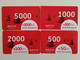 KAZAKHSTAN..  LOT OF 4 PHONECARDS.. ACTIV..5000, 2000, 1000, 500 - Telecom Operators