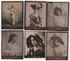 CARTES CIGARETTES CLIMENT ALGER Lot De 6 Artiste DELMAY ARMAND'ARY LAVALLIERE ZORELLI ROBINNE - Climent