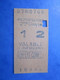 TICKET Métro METRPOLITAIN - PARIS  - 2° Classe - Station DENFER CORRde - TBE - World