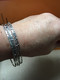 Delcampe - 5 Bracelets Joncs En Argent Massif .diamètre:6,5 Cm. - Armbänder