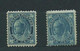 Canada Pair Shades Hm Sg157 Sg 158 Hinge Remains Cv £230 Victoria 1898 02 - Otros & Sin Clasificación