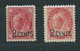 Canada Pair Shades Hm  Mnh Sg171 Sg 172 Surcharge - Sonstige & Ohne Zuordnung