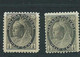 Canada Pair Shades   Mnh Sg150 Sg 150 Shades Grey And Black Both Mnh - Otros & Sin Clasificación