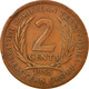 Monnaie, Etats Des Caraibes Orientales, Elizabeth II, 2 Cents, 1955, TB+ - Caraïbes Orientales (Etats Des)