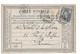 1877 SAINT BRIEUC - POUR LOUTREL DE LA MARE RUE BUFFON A ROUEN - CARTE POSTALE TYPE SAGE - 1876-1878 Sage (Type I)