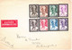 B01-333 Belgique Enveloppe FDC Exprès 411 412 413 414 415 416 417 418 Bruxelles Brussel Vers Wien Autriche 04-12-1935 - ....-1951