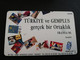 TURKIJE CHIPCARD  TEST/GEMPLUS  / FRANSA 96 24-28 MAY 1996 TUYAP-ISTANBUL        PERFECT CONDITION   **4826** - Turchia