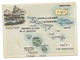 K13 - Cartographie De TAÏTI Et Des Îles MARQUISES Sur Carte Illustrée - 80 X 110 Mm - - Französisch-Polynesien