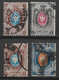 Russia 1866-1879 10K 7K 10K 20K Shifted Perforation Error. Mi 21x 25x 27x 28x/Sc 23 27 29 30. Used. - Abarten & Kuriositäten