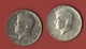 1/2 DOLLAR KENNEDY 1967 + 1/2 DOLLAR KENNEDY 1974 (voir Description) - 1964-…: Kennedy