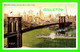 NEW YORK CITY, NY BROOKLYN BRIDGE AND EAST RIVER - WAR SHIP - TRAVEL - AMERICAN STUDIO - - Ponts & Tunnels