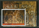 AJMAN 1972 Religious Paintings 2.50 R. Superb Used MS VARIETY: THICK CARDBOARD-LIKE PAPER - Ajman