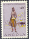 ANGOLA 1957 Woman From Cuanhama VF Unused (M/M) MAJOR VARIETY: MISSING COLOUR - Angola