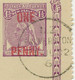 NEW ZEALAND 1902 One Penny On 1 1/2 D Letter Card MAJOR VARIETY FRAME BREAK! - Variétés Et Curiosités