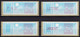 France ATM Stamps C001.69123 Michel 6.4 Zd Series ZS1 Neuf / MNH / Crouzet LSA Distributeurs Automatenmarken Frama Lisa - 1985 « Carrier » Paper