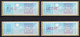 France ATM Stamps C001.69123 Michel 6.4 Zd Series ZS2 Neuf / MNH / Crouzet LSA Distributeurs Automatenmarken Frama Lisa - 1985 « Carrier » Paper