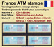 France ATM Stamps C001.69264 Michel 6.5 Zd Series ZS2 Neuf / MNH / Crouzet LSA Distributeurs Automatenmarken Frama Lisa - 1985 « Carrier » Papier