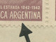 ARGENTINIEN 1942 5C Schriftsteller Estrada Viererblock U Einzelmarke FDC ABARTEN - FDC