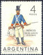 ARGENTINA 1964 Day Of The Army 4 P Two Superb U/M MAJOR VARIETIES: MISSING COLOR - Nuevos