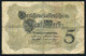 Germany - Duitsland ,6stellig ( A )  Ersten Weltkriegs , 5 Mark  1914-1918 - NR D 062446 . - 5 Mark