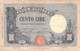 Italien 100 Lire Geldschein Banknote 1925 VG/G III - 100 Lire