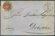 1866, Faltbrief Mit 1 Ngr. Wappen Undklarem Nummernstempel "196" Ab MYLAU. - Saxe
