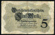 Germany - Duitsland ,6stellig ( A )  Ersten Weltkriegs , 5 Mark  1914-1918 - NR E 905221 . - 5 Mark