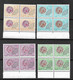 France Préoblitérés N° 134   à 137 Blocs De   4      Neufs    * *   B  / TB =MNH F/VF     Voir Scans       - 1964-1988