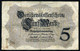 Germany - Duitsland ,7stellig ( B )  Ersten Weltkriegs , 5 Mark  1914-1918 - NR O 2940539 - 5 Mark