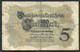 Germany - Duitsland ,6stellig ( A )  Ersten Weltkriegs , 5 Mark  1914-1918 - NR S 812690 - 5 Mark