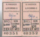 F 15 / Bus Ticket  Biglietto Dell'autobus  Billete  Lot De 2 Tickets BUS LIVORNO Iltalie S.VINCENZO - Unclassified