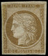 * FRANCE - Poste - 1, Remargé: 10c. Bistre-jaune - 1849-1850 Ceres