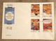 DOMINICA 2 FDC JAPANESE ART PAINTINGS BY TAIKAN 1989 - Dominica (1978-...)